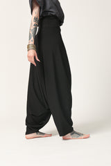 Unisex Black Harem Pants