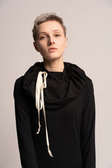Black Urban Top, Black tops, Urban Clothing, Women's Hoodie  top, Loose Black Shirt, Long Sleeve Top, Tops For Women, Hoodie top, Black Tops