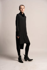 Gray Tunic Top, Women's long tunic top, Turtle Neck Tunic, Urban Clothing, Grey Tunic , Loose Top, Long Sleeve Tunic, Long Tops For Women