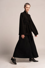Flare Pants, Black Pants, Skirt pants, Boho flare Pants, Wide leg pants, Bell Bottoms, Women's  Black Flare Trousers, Black wide leg pants