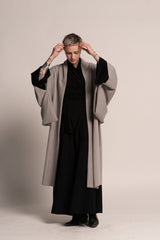 Unisex Haori Jacket, Japanese Kimono jacket for women, Gray Urban Clothing, Grey Haori Jacket, Women's Bohemian Haori, Oversized Coat