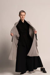 Unisex Haori Jacket, Japanese Kimono jacket for women, Gray Urban Clothing, Grey Haori Jacket, Women's Bohemian Haori, Oversized Coat