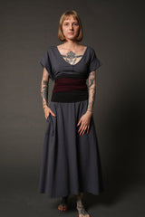 Burgundy and Grey Obi Belt, Japanese Style Belt, Elegant Belt, High Waist Belt, Waist Tie Belt, Elegant Sash, Unique Belts, Obi Wrap Belt