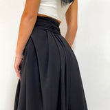 Flare Black Hakama style Pants, Skirt pants, Boho flare Pants, Wide leg pants, Women's Black Flare Trousers, Black wide leg pants