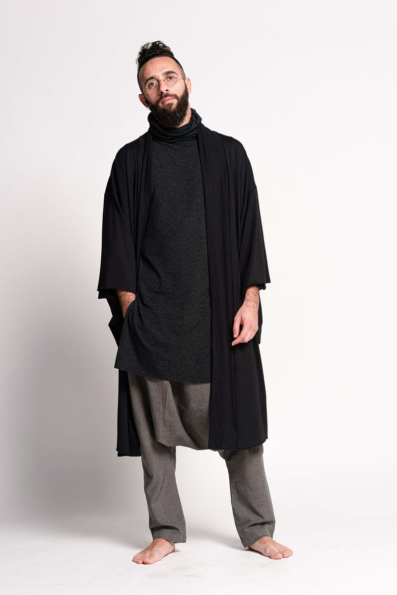 Black Haori Kimono Jacket for Men – Urbanic Tribe by Charu