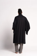 Black Haori Kimono Jacket for Men