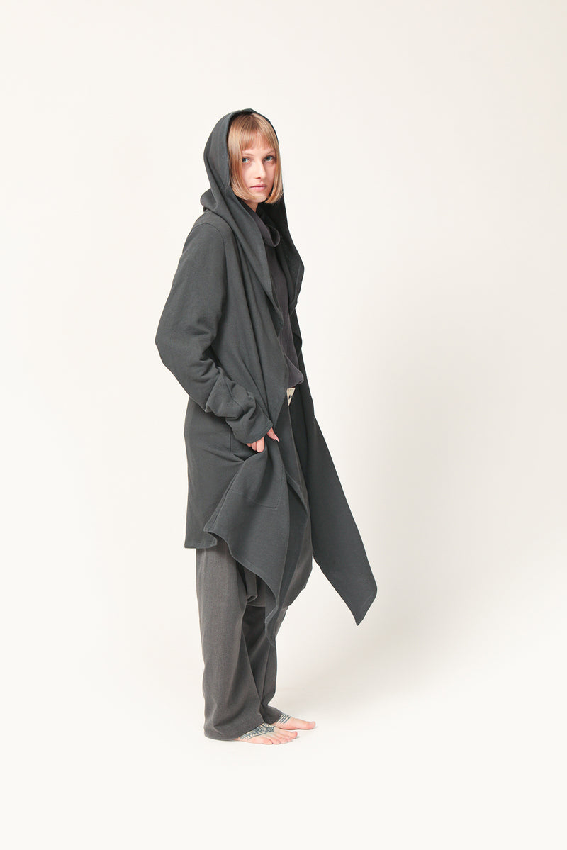 Long Hooded Cardigan for Women