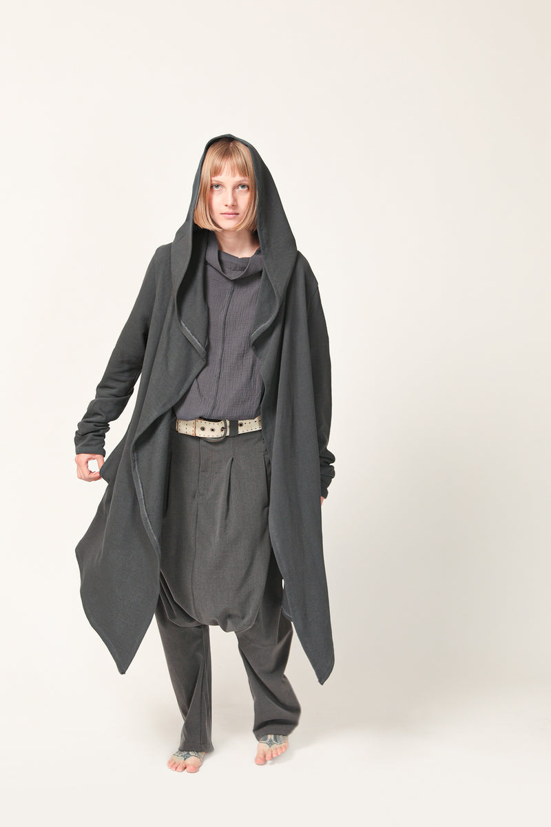 Long Hooded Cardigan for Women