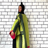 Red Haori Jacket, Green Haori Coat, Oversized Kimono, Red Unisex Winter Haori Kimono Jacket, Long Kimono, Reversible Haori, Burning Man