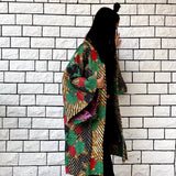 Green Kimono Haori Jacket, Oversized Kimono, Red Unisex Winter Coat, Pink Long Kimono, Reversible Kimono, Burning Man women